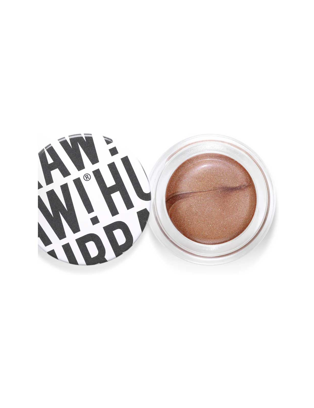 Hurraw! Bronze Aura Balm 5.8g pot with lid on a white background