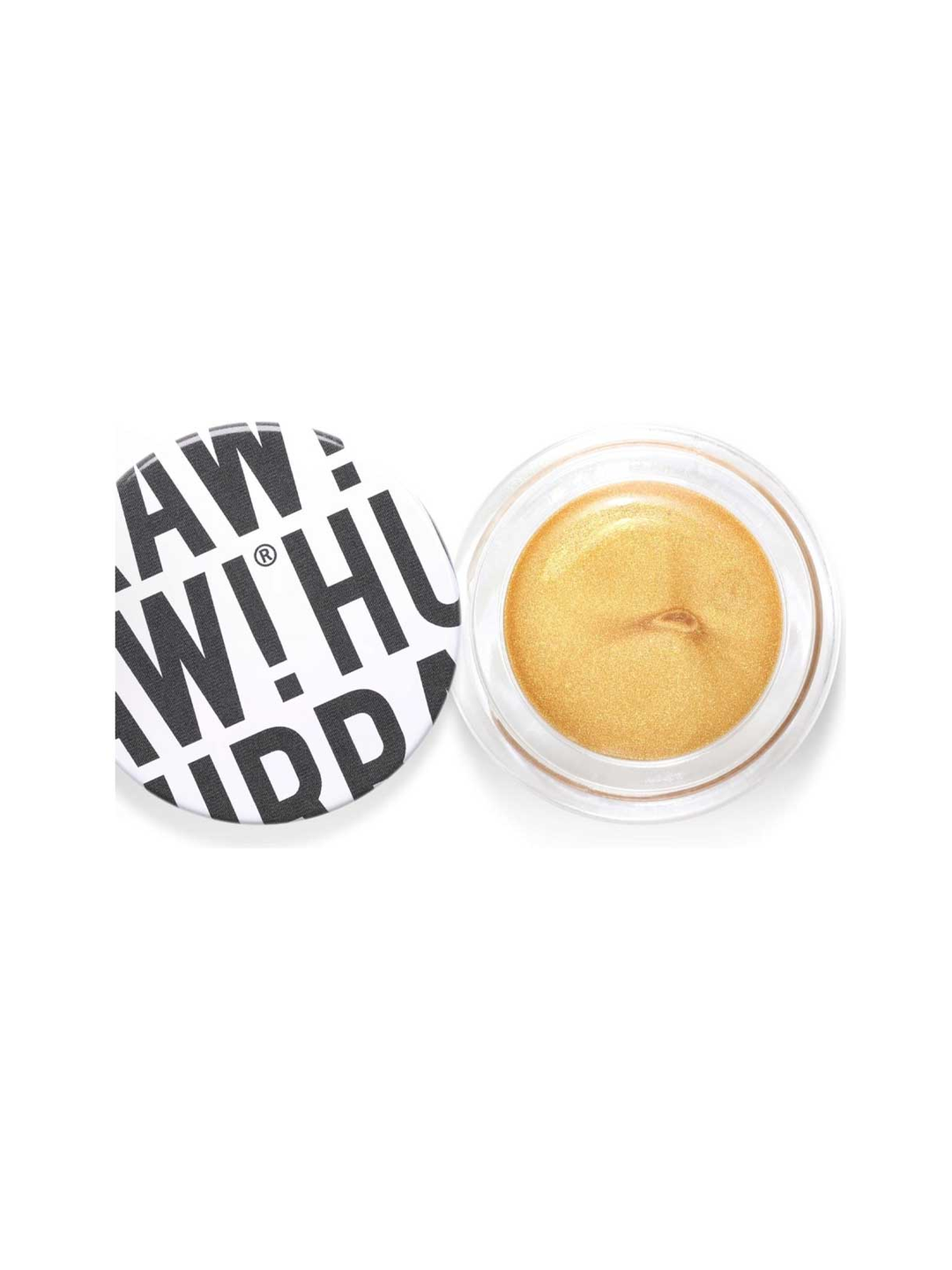 Hurraw! Gold Aura Balm 5.8g pot with lid on a white background
