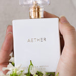 Vanessa Megan Aether Natural Perfume bottle in hand