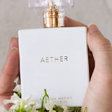 Vanessa Megan Aether Natural Perfume bottle in hand
