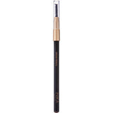 The INIKA Organic Brow Pencil 10.6g is a black vegan pencil with a gold cap, gold "Brow Pencil" and "INIKA" labeling, and a spoolie brush on one end with a clear plastic cover.