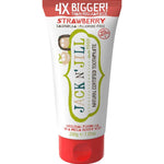 Tube of Jack n Jill Mega Berry Natural Certified Toothpaste Strawberry on a white background