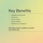 Key benefits panel for The Jojoba Company Jojoba Boost Skin Barrier Support