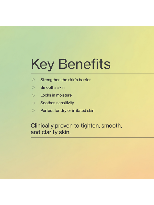 Key benefits panel for The Jojoba Company Jojoba Boost Skin Barrier Support