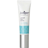 A white tube of Juniper Juniper Teen Lotion 50ml, an oil-balancing moisturiser for teenage, acne-prone skin, with a white cap and light blue label displaying the Juniper logo and product information.
