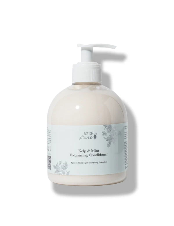 100% Pure Kelp & Mint Volumising Conditioner — official front packaging image