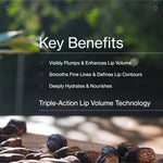 Key benefits panel for The Jojoba Company Ultimate Plumping Lip Treatment