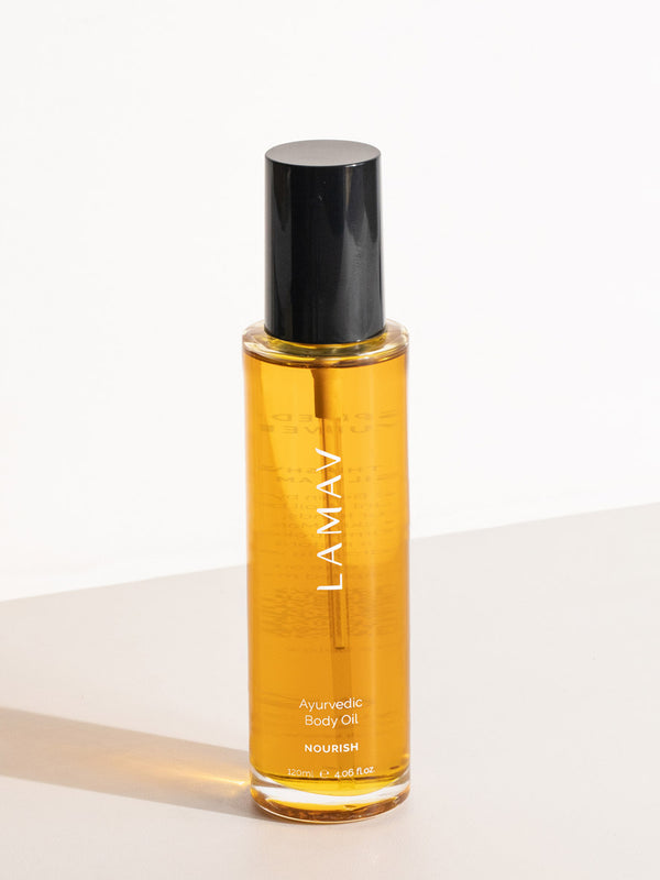 LAMAV Ayurvedic Body Oil Nourish bottle