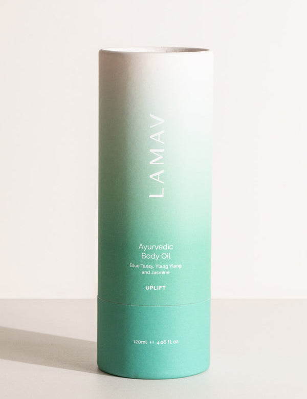 LAMAV Ayurvedic Body Oil Uplift lifestyle photo