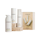 LAMAV’s Brightening Skin Discovery Pack (3 Pack) is displayed on a white background, featuring three skincare essentials from the LAMAV brand.