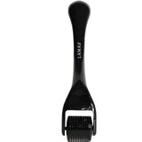 The LAMAV Micro Dermal Roller is a black 0.3mm facial tool with fine needles and LAMAV branding, shown on a white background. It helps boost skincare absorption for better results.