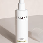 LAMAV Probiotic Toner bottle on a neutral background