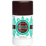 Lavanila probiotic deodorant stick on a white background