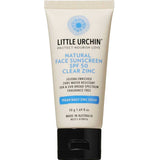 Little Urchin Natural Face Sunscreen SPF 50 Clear Zinc
