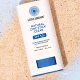 Little Urchin Natural Zinc Stick Clear SPF 50+