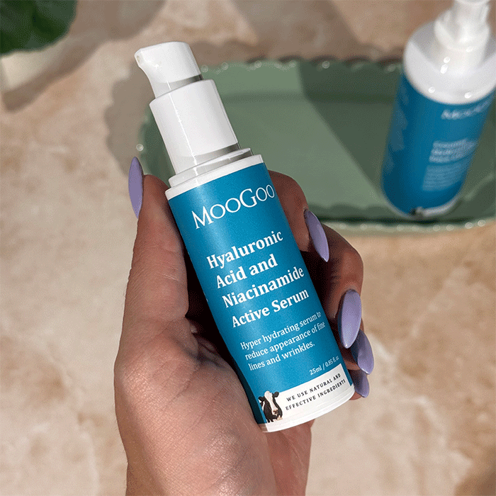 MooGoo Hyaluronic Acid and Niacinamide Active Serum 25ml — official MooGoo lifestyle image 3