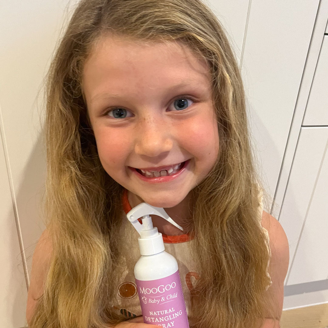 MooGoo Mini Moo Natural Detangling Spray 150ml — official MooGoo product information image 4