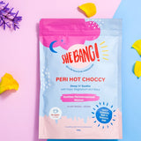 She BANG! Peri Hot Choccy styled with chocolate, cinnamon and a prepared drink