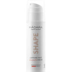 Madara Shape Caffeine-Maté Cellulite Cream 250ml comes in a white pump bottle with minimalist branding—an organic body care essential designed to promote smoother-looking skin.