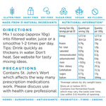 Natural Health by Meah Man21 directions, precautions and nutrition information