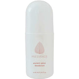 Deodorant bottle labeled 'Miessence' on a white background