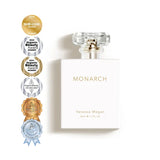 Vanessa Megan Monarch Natural Perfume with its award badges