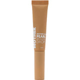 A tan tube labeled MotherSPF Mother of Pearl Bronzing Drops 15g with white text stands upright against a plain white background—an illuminating serum with pearl powder for a radiant glow.