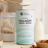 Nutra Naturals Collagen Joints and Bones with glass of milk