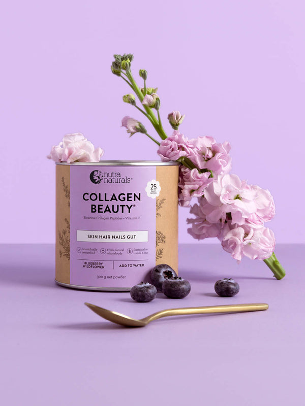 Nutra Naturals Collagen Beauty Blueberry Wildflower 225g with lavender
