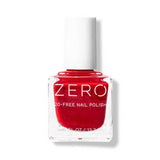 100% Pure ZERO Nail Polish Red over Heals