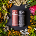 Biode natural deodorants styled with native flowers
