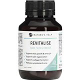 Nature's Help Revitalise - Hair, Skin & Energy 30 caps provides vegan vitamins to support hair growth, skin regeneration, collagen production, energy, and acne symptom relief.