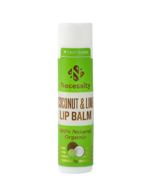 Necessity Organic Coconut & Lime Lip Balm 5g