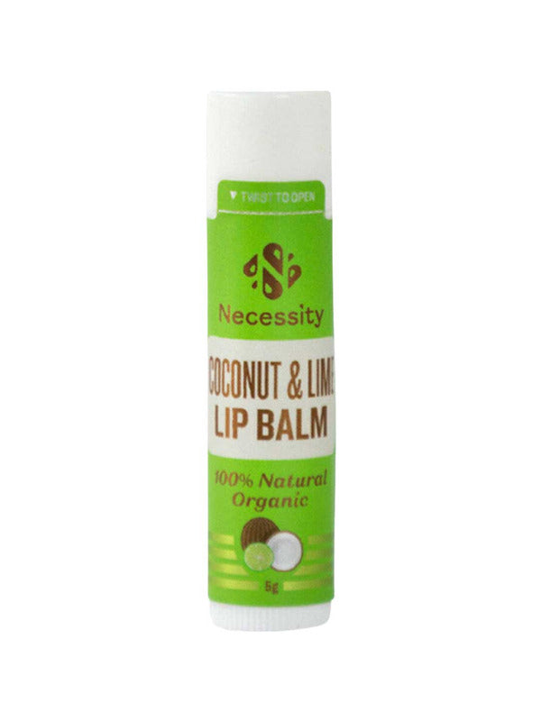 Necessity Organic Coconut & Lime Lip Balm 5g