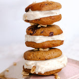 Nice cream sandwiches made with Nutra Naturals Clean Plant Protein Creamy Vanilla