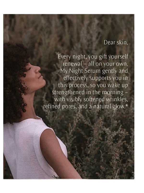 Dr Hauschka Night Serum with a note to skin