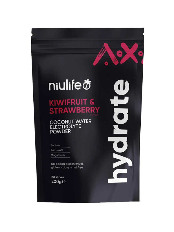 Niulife Hydrate Kiwifruit & Strawberry 200g front