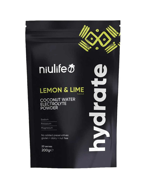 Niulife Hydrate Lemon & Lime 200g front
