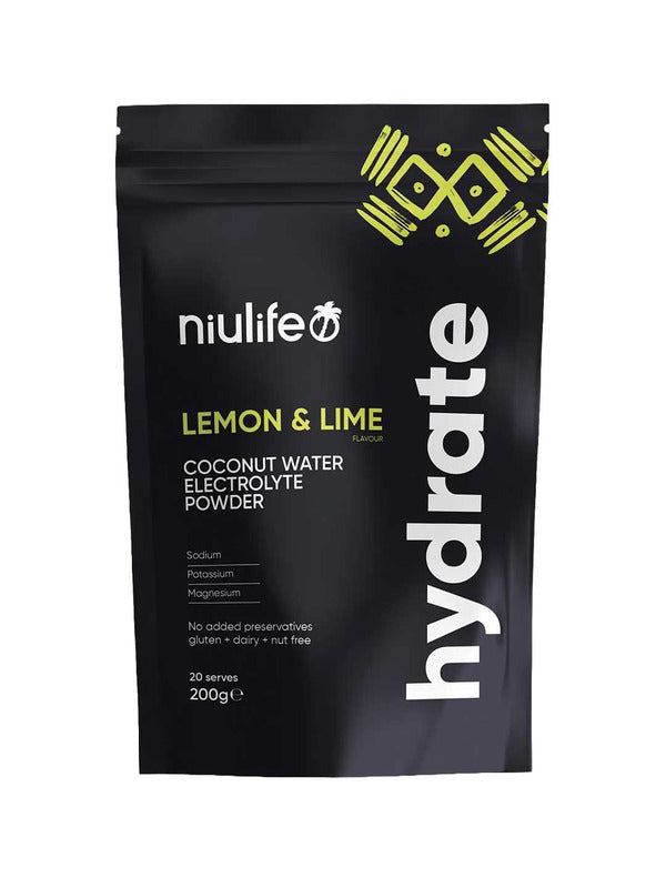 Niulife Hydrate Lemon & Lime 200g front