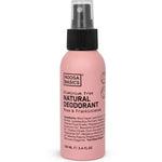 Noosa Basics natural deodorant spray in Rose & Frankincense scent, aluminum-free formula in metal bottle, 100ml