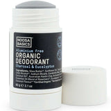 Noosa Basics Deodorant Stick Charcoal & Eucalyptus 60g natural aluminium-free deodorant with organic Shea Butter Tapioca Starch and Australian Kaolin Clay on a white background
