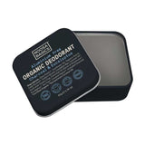 Noosa Basics natural deodorant tin in Charcoal & Eucalyptus scent, aluminum-free formula, 50g