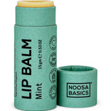 Noosa Basics Lip Balm - Mint 15g, natural vegan lip balm in a paper tube
