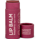 Noosa Basics Lip Balm - Raspberry 15g, natural vegan lip balm in a paper tube