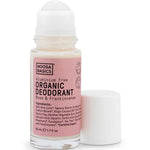Noosa Basics natural deodorant roll-on in Rose & Frankincense scent, aluminum-free formula, 50ml