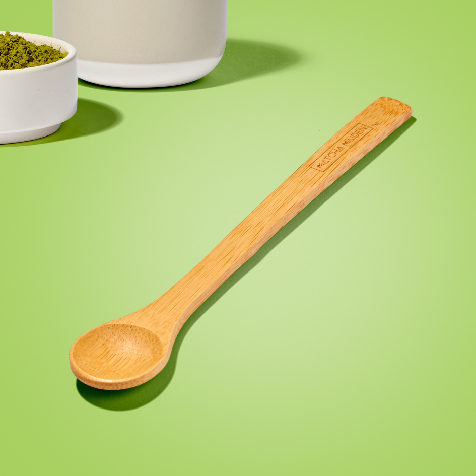 Matcha Maiden bamboo spoon promotional banner