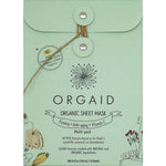 Orgaid Organic Sheet Mask Firming Anti-Aging and Vitamin C pack on a white background