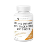 Nature's Help Organic Turmeric Capsules with Black Pepper Ginger