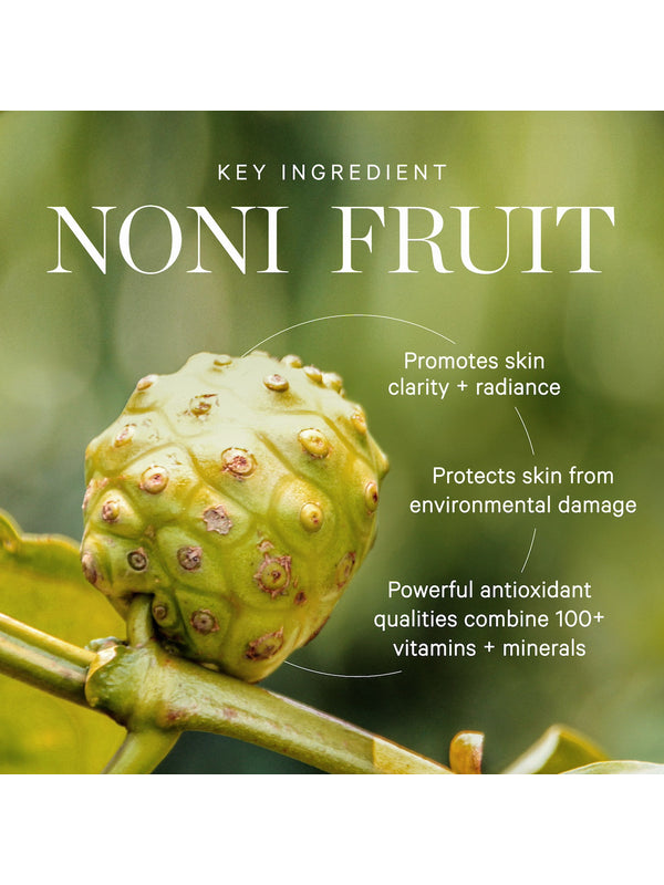 Noni fruit, the antioxidant-rich key ingredient in KORA Organics Noni Glow Face Oil