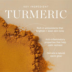 Fresh turmeric, the key brightening ingredient in KORA Organics Turmeric Glow Moisturiser